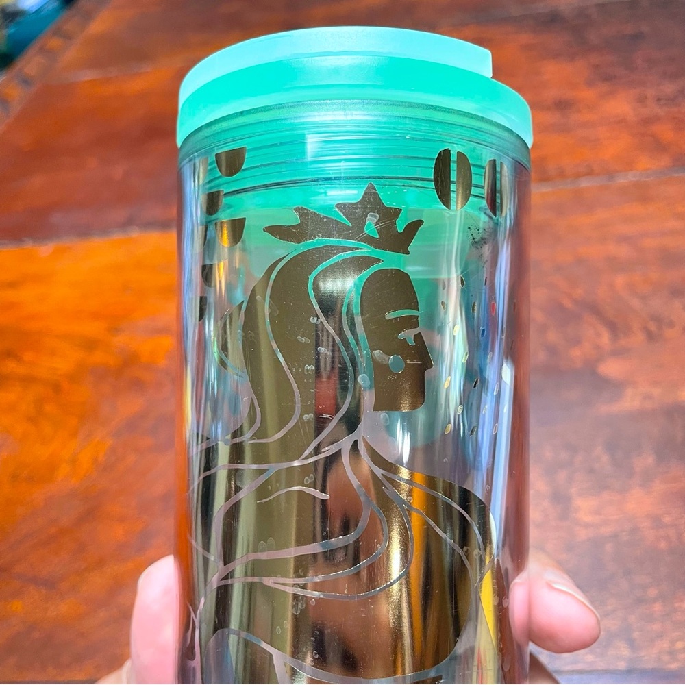 Golden Siren Mermaid Starbucks 2019 Acrylic Tumbler 16 Oz
